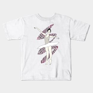 Ballet dancer woman ballerina Kids T-Shirt